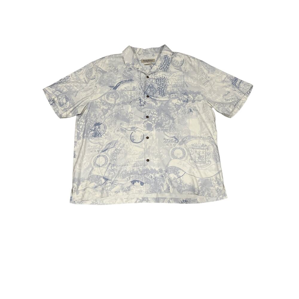 Tommy Bahama Short Sleeve Buttonup, 100% Silk,‎ Embroidered, 3XL, 892-Y - Picture 2 of 6
